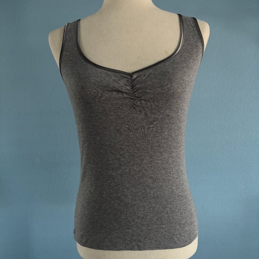 Grey Tank Top - Stunning Neckline - Size XS - New York & Company